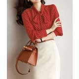 ドット柄ブラウス水玉 カジュアルきれいめ 大人可愛いとろみブラウス | SUNSHINE CLOSET | 詳細画像12 