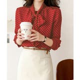 ドット柄ブラウス水玉 カジュアルきれいめ 大人可愛いとろみブラウス | SUNSHINE CLOSET | 詳細画像14 