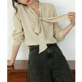 ドット柄ブラウス水玉 カジュアルきれいめ 大人可愛いとろみブラウス | SUNSHINE CLOSET | 詳細画像4 