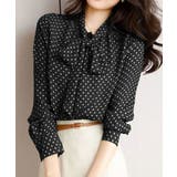 ドット柄ブラウス水玉 カジュアルきれいめ 大人可愛いとろみブラウス | SUNSHINE CLOSET | 詳細画像6 