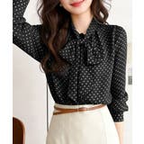 ドット柄ブラウス水玉 カジュアルきれいめ 大人可愛いとろみブラウス | SUNSHINE CLOSET | 詳細画像8 