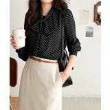 ドット柄ブラウス水玉 カジュアルきれいめ 大人可愛いとろみブラウス | SUNSHINE CLOSET | 詳細画像9 