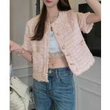 半袖ツイード風ジャケット レディース夏服 | SUNSHINE CLOSET | 詳細画像13
