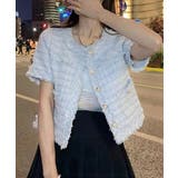 半袖ツイード風ジャケット レディース夏服 | SUNSHINE CLOSET | 詳細画像8