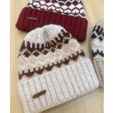 フェアアイル柄ニット帽防寒ニットキャップ | SUNSHINE CLOSET | 詳細画像10