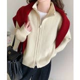 ダブルジップニットカーディガンレディース | SUNSHINE CLOSET | 詳細画像4 