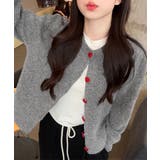 ハートボタンニットカーディガン秋冬韓国風 | SUNSHINE CLOSET | 詳細画像4