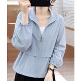 長袖ジップパーカーレディース 春夏薄手シアーカーディガン 体型カバーラッシュガー… | SUNSHINE CLOSET | 詳細画像8 