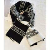 ノルディック柄ニットマフラー 肩掛け秋冬 | SUNSHINE CLOSET | 詳細画像19