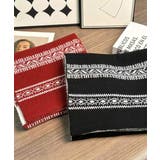 ノルディック柄ニットマフラー 肩掛け秋冬 | SUNSHINE CLOSET | 詳細画像21