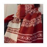 ノルディック柄ニットマフラー 肩掛け秋冬 | SUNSHINE CLOSET | 詳細画像4