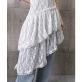 アシンメトリーキャミワンピきれいめ 透け感レースチュニック春夏 ティアードキャミ | SUNSHINE CLOSET | 詳細画像17 