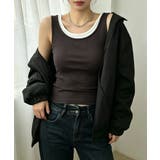 フェイクレイヤードトップス レディース 配色パイピングインナー | SUNSHINE CLOSET | 詳細画像12