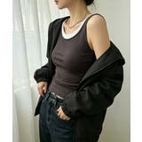 フェイクレイヤードトップス レディース 配色パイピングインナー | SUNSHINE CLOSET | 詳細画像14