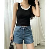 フェイクレイヤードトップス レディース 配色パイピングインナー | SUNSHINE CLOSET | 詳細画像18