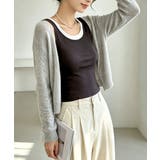 フェイクレイヤードトップス レディース 配色パイピングインナー | SUNSHINE CLOSET | 詳細画像26