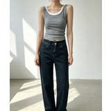 フェイクレイヤードトップス レディース 配色パイピングインナー | SUNSHINE CLOSET | 詳細画像3