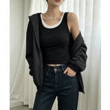 フェイクレイヤードトップス レディース 配色パイピングインナー | SUNSHINE CLOSET | 詳細画像7