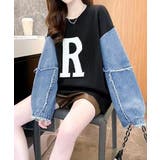 ドッキングニット デニムシャツ 切り替え | SUNSHINE CLOSET | 詳細画像1 