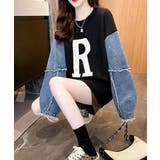 ドッキングニット デニムシャツ 切り替え | SUNSHINE CLOSET | 詳細画像3 