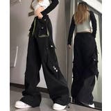 ストリートパンツレディース かっこいいワイドパンツ ウエストゴム楽ちんパンツ | SUNSHINE CLOSET | 詳細画像5 