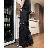 ストリートパンツレディース かっこいいワイドパンツ ウエストゴム楽ちんパンツ | SUNSHINE CLOSET | 詳細画像7 