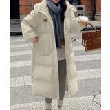 フェイクダウンコート中綿入りロングコート | ANGELCLOSET | 詳細画像1