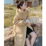 フェイクダウンコート中綿入りロングコート | ANGELCLOSET | 詳細画像10