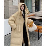 フェイクダウンコート中綿入りロングコート | ANGELCLOSET | 詳細画像8