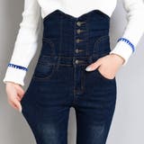 韓国デニム ハイウエスト スキニーパンツ | ANGELCLOSET | 詳細画像11