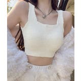 ニットタンクトップカップ付き ボアキャミ | ANGELCLOSET | 詳細画像1