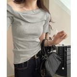 片方オフショルtシャツ レディース 半袖 | SUNSHINE CLOSET | 詳細画像1 
