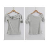 片方オフショルtシャツ レディース 半袖 | SUNSHINE CLOSET | 詳細画像22 