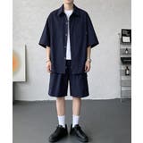 涼しいシアサッカー五分袖トップス カーゴショートパンツ半ズボン春夏 かっこいい夏… | SUNSHINE CLOSET | 詳細画像9 