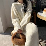 ケーブル編み ニットワンピース 韓国秋冬 | SUNSHINE CLOSET | 詳細画像1