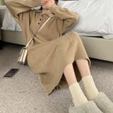 ケーブル編み ニットワンピース 韓国秋冬 | SUNSHINE CLOSET | 詳細画像10