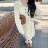 ケーブル編み ニットワンピース 韓国秋冬 | SUNSHINE CLOSET | 詳細画像7