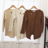 リブニットカーディガン レディース 韓国 | SUNSHINE CLOSET | 詳細画像2 