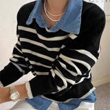 ドッキングニットトップス レディース韓国 | SUNSHINE CLOSET | 詳細画像13 