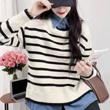 ドッキングニットトップス レディース韓国 | SUNSHINE CLOSET | 詳細画像6 