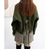 ケーブル編みニットトップス バックリボン | SUNSHINE CLOSET | 詳細画像1 