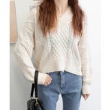 ケーブル編みニットトップス バックリボン | SUNSHINE CLOSET | 詳細画像10 