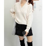 ケーブル編みニットトップス バックリボン | SUNSHINE CLOSET | 詳細画像14 