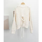 ケーブル編みニットトップス バックリボン | SUNSHINE CLOSET | 詳細画像19 