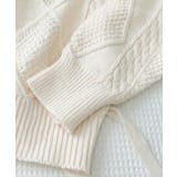 ケーブル編みニットトップス バックリボン | SUNSHINE CLOSET | 詳細画像22 