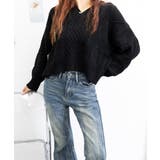ケーブル編みニットトップス バックリボン | SUNSHINE CLOSET | 詳細画像7 