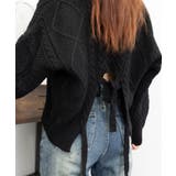 ケーブル編みニットトップス バックリボン | SUNSHINE CLOSET | 詳細画像9 