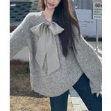 ビッグリボンタイニットプルオーバー韓国風 | SUNSHINE CLOSET | 詳細画像15