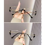メタルフレームサングラス 細身クリアレンズメガネ 大人モードアイウェア | SUNSHINE CLOSET | 詳細画像20 