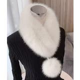 ポンポン付きフェイクファーマフラー暖かい | SUNSHINE CLOSET | 詳細画像17 